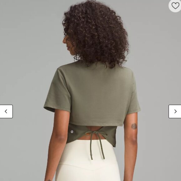 Tie-Hem Heavyweight Cotton T-Shirt - Picture 2 of 5